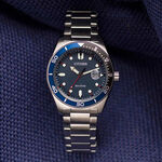 CITIZEN 星辰 光動能潮男時尚大三針手錶-普魯士藍 AW1761-89L, , large