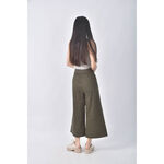 (4XL（含）以上) sprit高腰寬版綠色長褲二手衣, , large