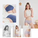 【Clany可蘭霓】 台灣製涼感竹炭遠紅外線印花抑菌消臭M-XL防漏生理褲 迷迭紫 2235-91, , large