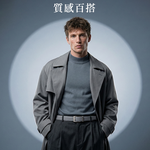 Green Golf 高爾夫自動扣皮帶 腰帶 真皮十字紋 台灣手工打磨帶扣 澳洲鋅合金, , large