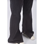 (S) riah韓牌高腰丹寧牛仔質感黑色長褲二手衣, , large