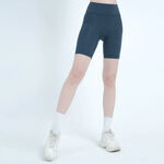 YOGA FLOW Slim Shorts - 3D剪裁修身五分褲 - 蒲藍 Modern Denim, , large