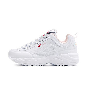 Kixpress-Fila Distracer Heart 女 運動休閒鞋 老爹鞋 厚底 情人節 白 粉紅 [5-C623Y-128]