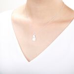 【Angel & Me】愛心 貓 貓咪 (大) s925 純銀 項鍊 生日 聖誕禮物, , large