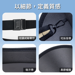 可收納斜背式黑膠UV防曬遮陽帽, , large