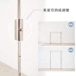 金德恩 GS MALL 台灣製造 不鏽鋼單桿衣架 不鏽鋼衣架 棉被架 曬衣架 衣櫥架 晾曬架 曬衣桿架 衣架 收納架 單桿衣架, , large