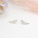 【Angel & Me】天使 夢想 翅膀 Wing s925 純銀 一對 耳環 耳夾 生日 聖誕 情人節 禮物, , large