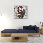 【御畫房】民俗系列三 國家一級畫師手繪油畫80×80cm(VF-184), , large