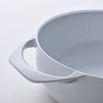 Unilloy-極輕琺瑯鑄鐵24cm淺鍋, 簡約白, large