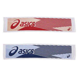 ASICS  亞瑟士 緹花運動毛巾 長形 22 x 100cm 吸濕 排汗 慢跑 網球 籃球 3033B757【樂買網】