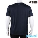 KINGO-大尺碼-排汗 圓領T-深麻灰-413005, , large