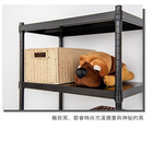 【Y HOUSE】90x45x90公分 三層無洞鐵板收納層架 置物架 鐵架-烤漆黑, , large