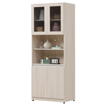 【Hampton 漢汀堡】亞當斯白榆木四門中空書櫃, , large