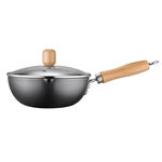 Nitrogen suffocated pure iron pot 24cm, , large