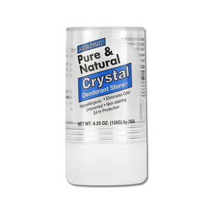 [日日好物]美國DSA-Pure&Natural長效淨味約24小時礦物鹽固體水晶除臭棒-無香藍標120g/大條(去腳臭體香石,運動汗味腋下狐臭消臭石,全天乾爽體香膏)