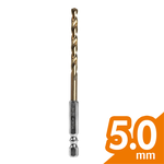 【Panrico 百利世】六角軸含鈷鑽頭/5.0mm(鑽鐵 鑽白鐵 鑽木頭 鑽塑膠), , large
