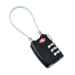 JIELIEN Essential Travel Abroad TSA Customs Lock - Black, , large