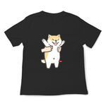 JZ TEE Shiba Inu & Cat - Fly High Graphic Tee, , large
