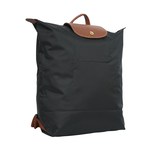LONGCHAMP Le Pliage Original M 再生帆布中型折疊後背包/黑色, , large