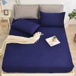【FOCA】Illusory blue | Professional nursing grade 100% ultra waterproof mattress protector - Double extra large, , large