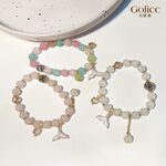 【Gulicc 】古莉可 手鍊 波希米亞七彩玻璃水晶魚尾手鍊, , large