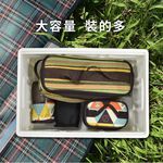【Treewalker露遊】車載輕便折疊收納箱55L-木蓋  露營置物整理儲物箱 (隨機出貨), , large
