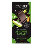 CACHET PEAR CHOCOLATE WITH ALMONDS, , large