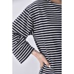 (M) majestic legon質感棉質純棉黑色長袖上衣二手衣, , large