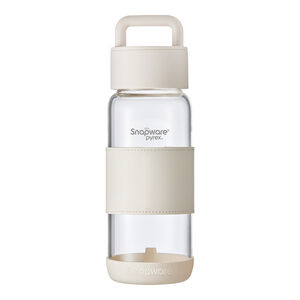 康寧晶透手提耐熱玻璃水瓶710ml-白