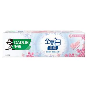 好來全亮白星耀日本晚櫻牙膏120克