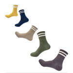 【BVD】3/4雙條直角女襪<薑黃>B562 短襪 長襪 休閒穿搭襪, , large