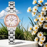 CITIZEN 星辰 Wicca 台灣限定款 茉莉花太陽能女錶 送禮首選-24mm KH4-939-93, , large