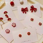 【Gulicc】古莉可 耳環 新年福氣耳釘 旺財耳環, , large