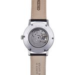 ORIENT 東方錶 Sun & Moon 系列 小鏤空日月相機械錶-銀x黑/42mm RA-AS0011S, , large