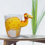 GS MALL 350ml 動物造型陶瓷杯 動物造型杯 陶瓷杯 馬克杯 水杯 動物杯 造型陶瓷杯 造型杯, , large