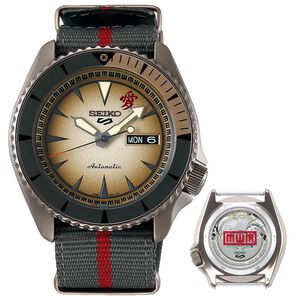SEIKO 精工 5 Sports x 火影忍者我愛羅 聯名限量機械錶SRPF71K1/4R36-09J0B