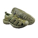 DIADORA迪亞多那 探險者兩棲涼鞋 男鞋 簡約 素色 水陸兩用 好穿脫 彈性 減震 吸衝 耐磨 耐用 止滑 綠 黑, , large