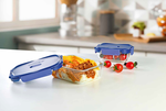 Luminarc Valve Heat-resistant Glass Fresh-keeping Box Rectangular 370ml Single Entry, , large