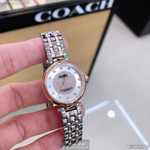[星晴錶業]COACH手錶,26mm,CH00078銀色錶面玫瑰金錶殼金銀相間精鋼錶帶款, , large