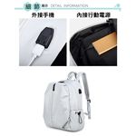 SPRING-尼龍布筆電商務後背包 輕量大容量防潑水耐磨透氣 14吋筆電防震後背包 情侶後背包 A4尼龍後背包-多色, , large