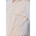 (S) 透紗白色長袖上衣二手衣, , large