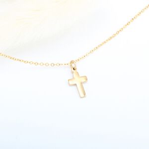 【Angel & Me】14KGF 包金 十字架 Cross クロス 項鍊 生日 週年 畢業 情人節 聖誕節 禮物
