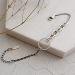 Philosopher sterling silver bracelet, , large