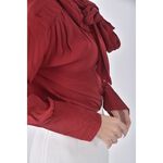 (M) massimo duttiv領綁帶紅色長袖上衣二手衣, , large