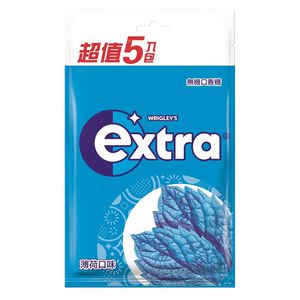 Extra潔淨無糖口香糖薄荷五入