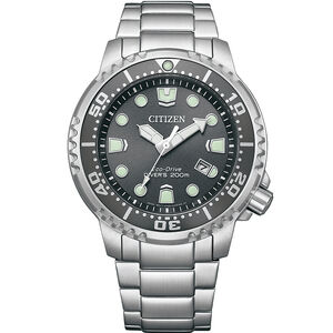CITIZEN 星辰 PROMASTER 珍珠灰 光動能200米潛水錶 BN0167-50H