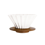 ORIGAMI Dripper M with Wooden Holder (Matt Navy), , large