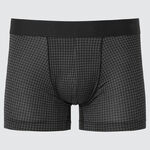 【日本 UNIQLQ】 AIRism涼感排汗低腰格紋平口男內褲 2入組(日本直購 ), , large