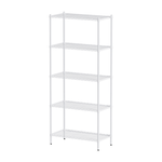 【Y HOUSE】90x45x210cm Lightweight Five-layer Iron Rack Iron Rack Shelf-Painted White, , large