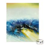 【御畫房】 手繪無框油畫 碧波蕩漾 50x60cm, , large